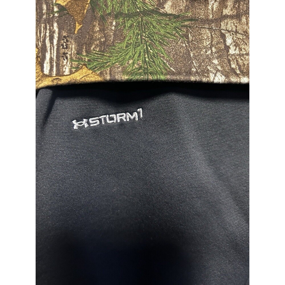 Under Armour RealTree UA Storm 1 Foldover Yoga Pants Camouflage Black Small - Picture 3 of 7